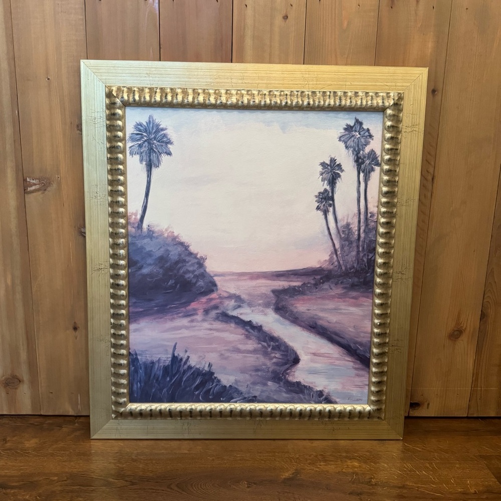 Sunrise Marsh original signed painting. Framed professionally from GDC Home